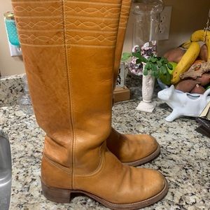 Vintage Frye leather boots.